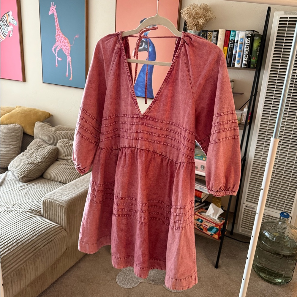 Free People Pink Mini Dress